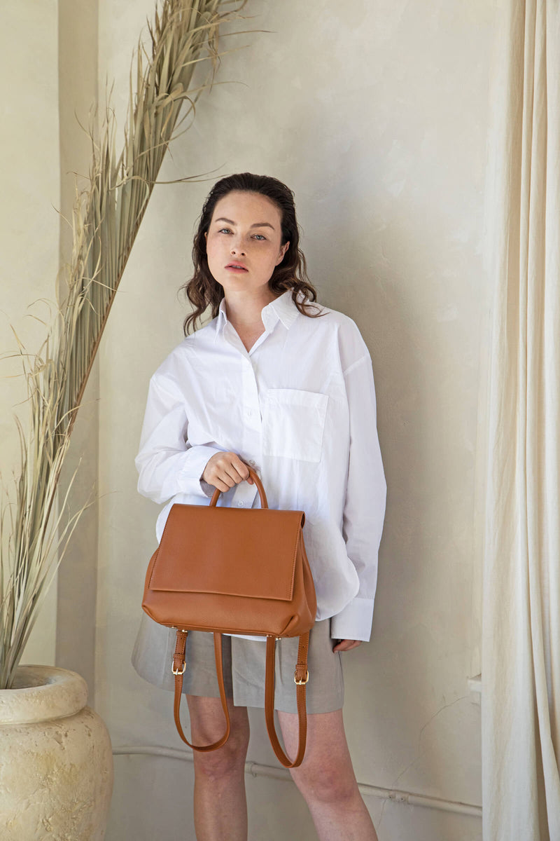 Grace Backpack - taupe, tan Grace – SHOP AOTA main image 4
